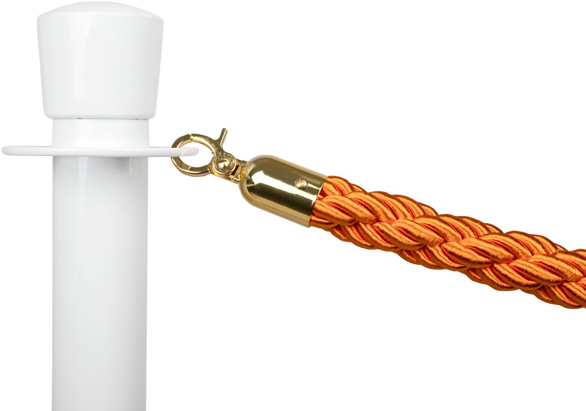   | Afzetkoord Gedraaid | Messing - Oranje